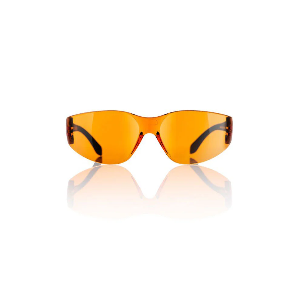 Brille schwarz - Gläser orange - Image 2