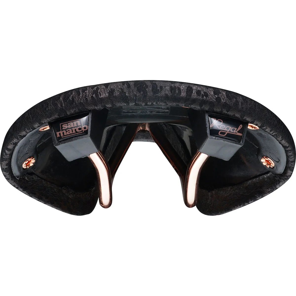 Regal Rennrad Sattel - black printed leather - Image 4