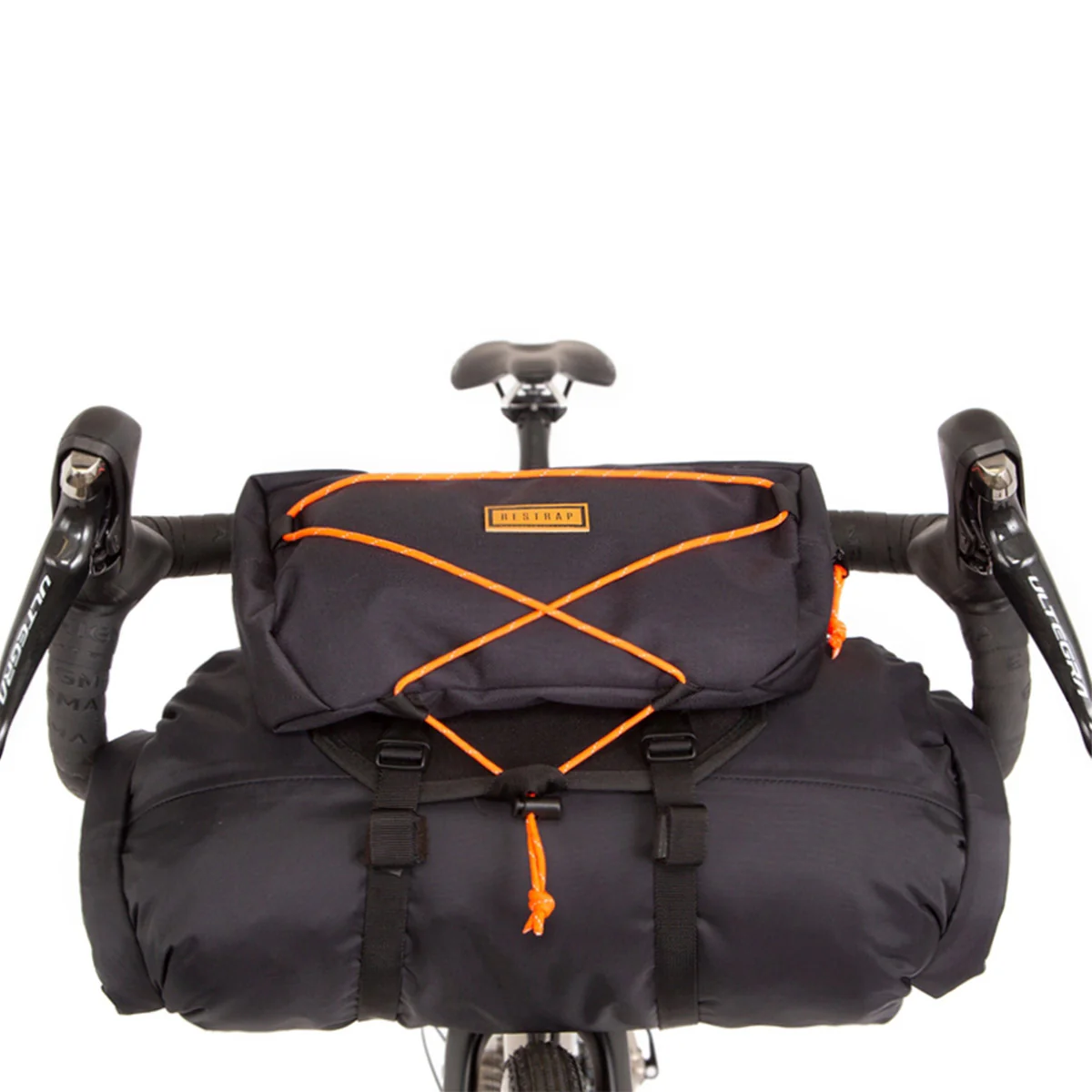 Lenkertaschen-Set mit Food Pouch Large - Orange