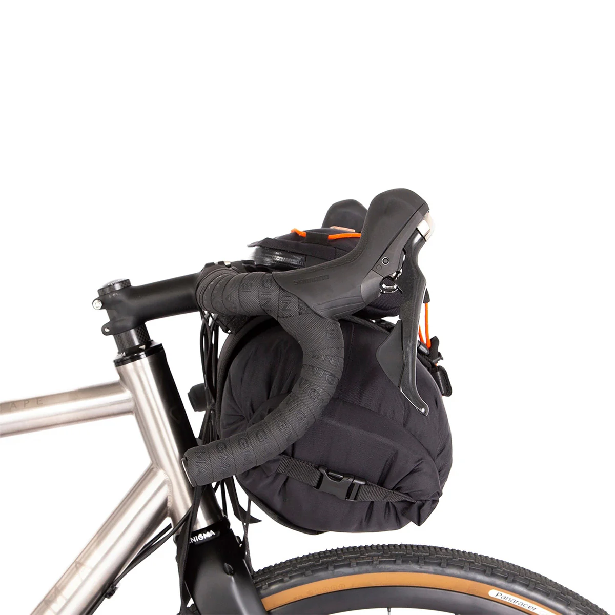 Lenkertaschen-Set mit Food Pouch Large - Orange - Image 4