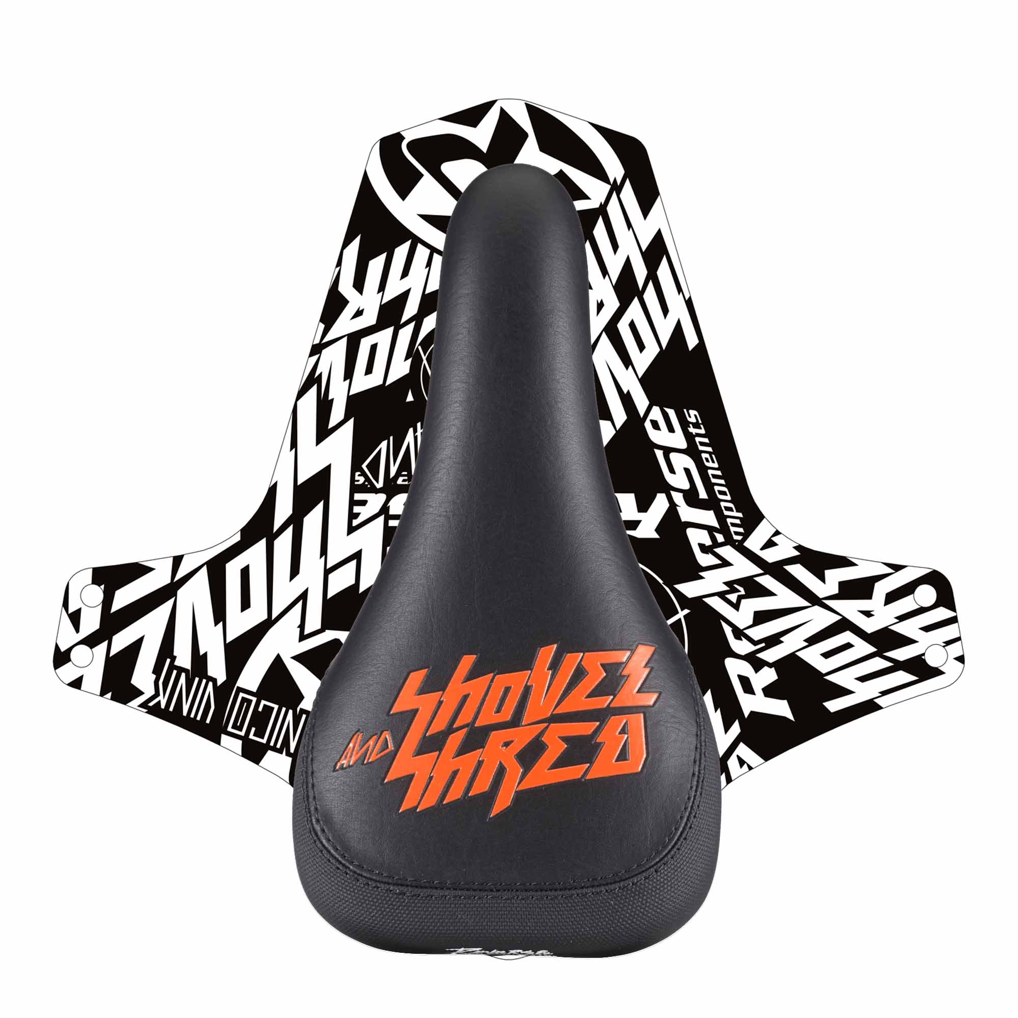 Shovel & Shred Sattel - Schwarz/Orange - Image 2
