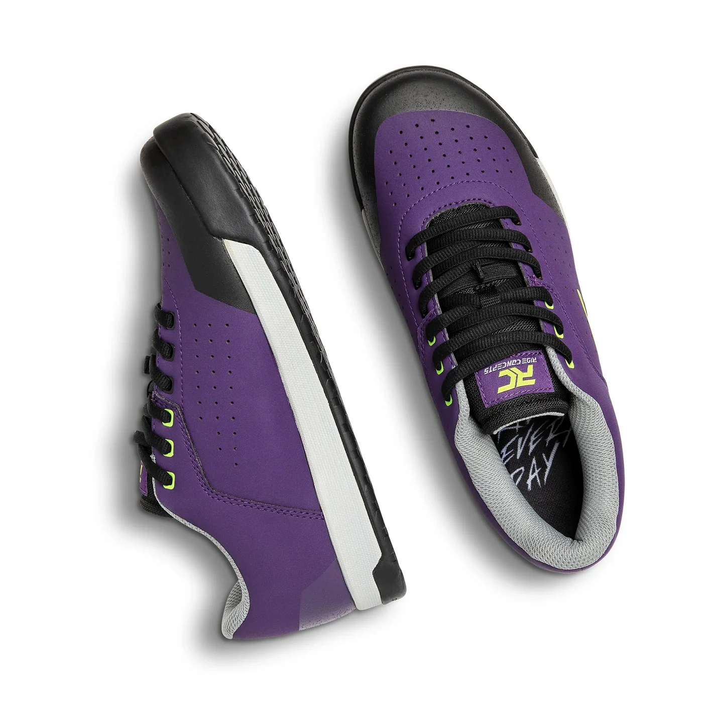 Hellion Men's Shoe - Purple/Lime - Image 4