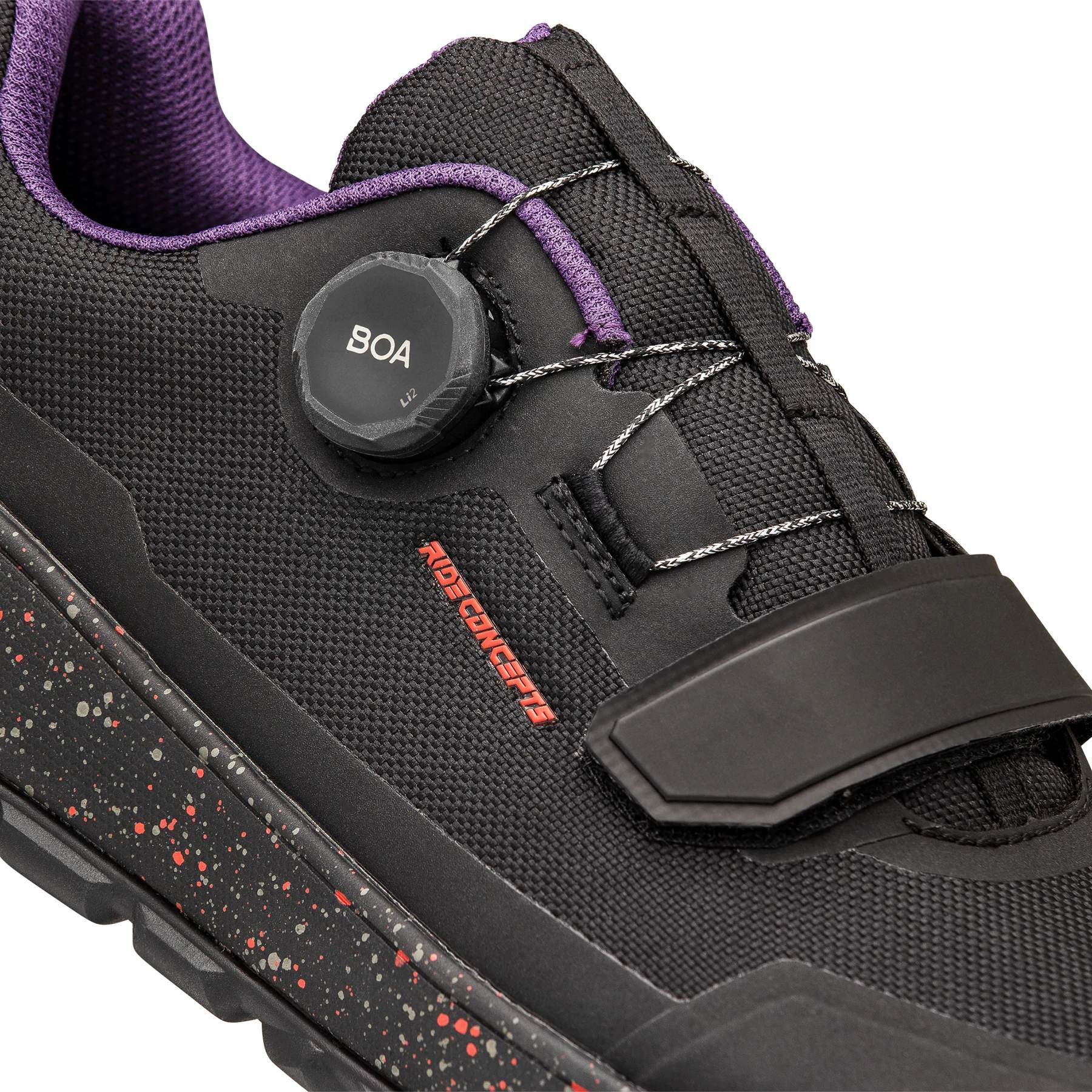 Tallac BOA Clip Men's Shoe - Black/Red - Image 4