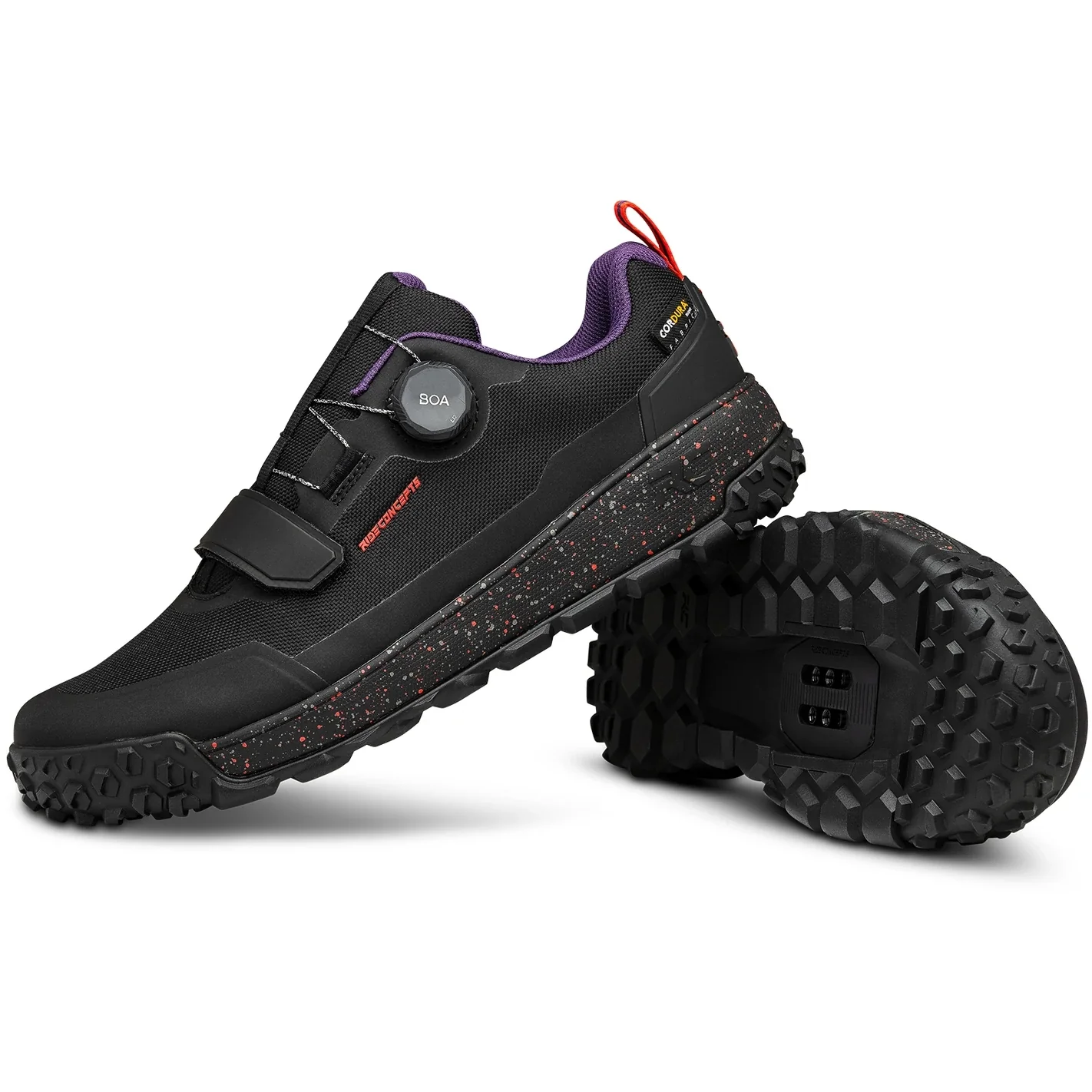 Tallac BOA Clip Men's Shoe - Black/Red - Image 5
