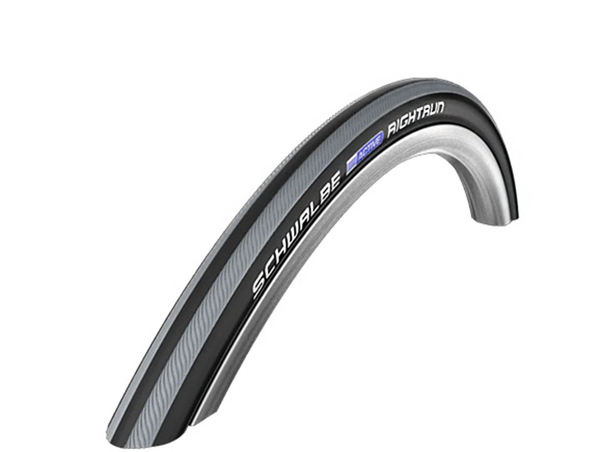 Rightrun K-Guard Rollstuhl, Drahtreifen 25-451 - schwarz/graue Streifen