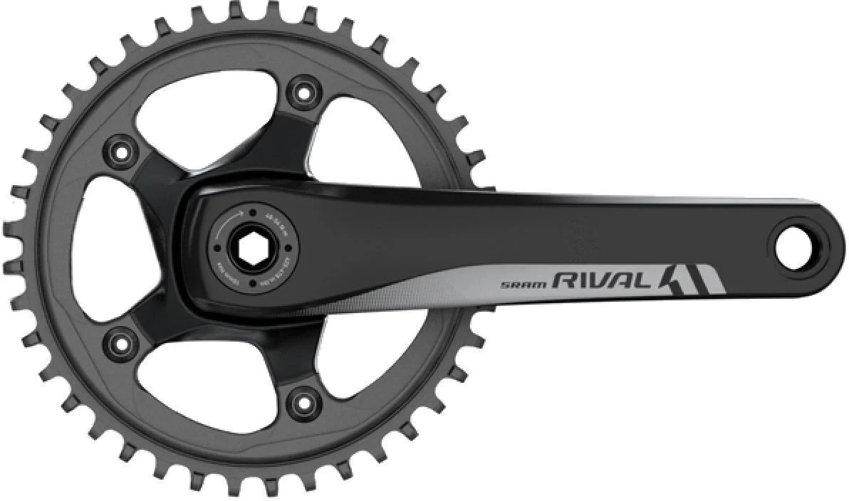 Rival 1 Kurbelgarnitur, GXP, 42 Zähne - schwarz