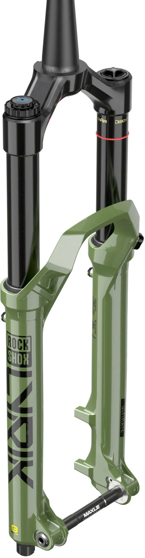 Lyrik Ultimate Debon Air+ RC2 - 27,5 Zoll - 160 mm Federweg, konisch, 44 mm Offset - Grün