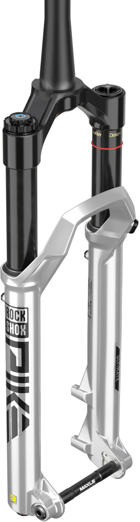Pike Ultimate Debon Air+ RC2 - 27,5 Zoll - 140 mm Federweg, konisch, 44 mm Offset - Silber