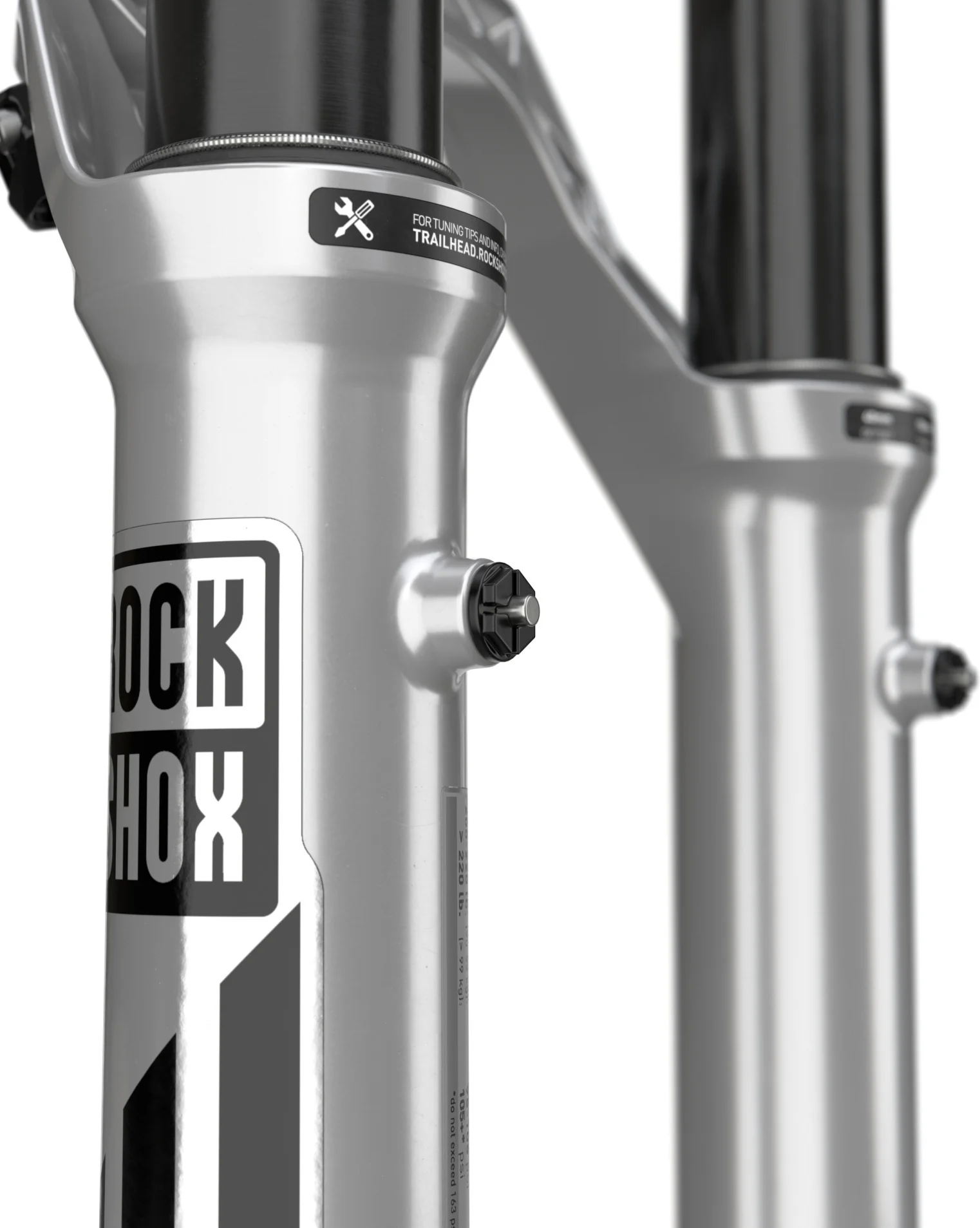 Pike Ultimate Debon Air+ RC2 - 29 Zoll - 120 mm Federweg, konisch, 44 mm Offest - Silber - Image 4