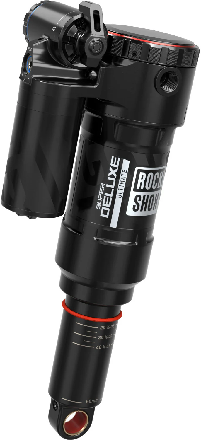 Super Deluxe Ultimate Debon Air+ RC2T, 205x60 mm Trunnion/Standard - Schwarz