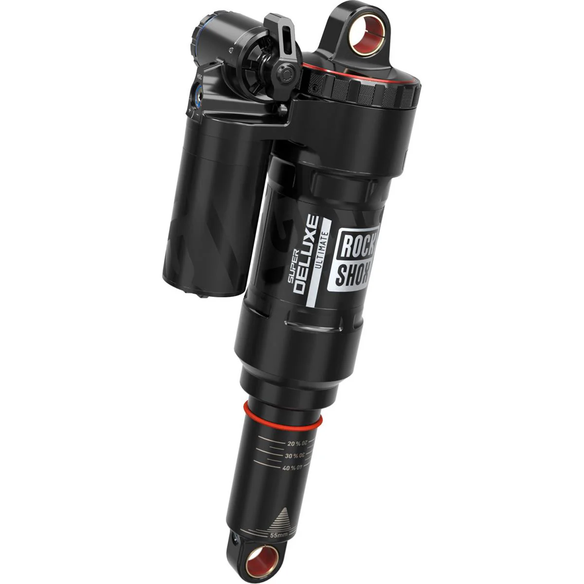 Super Deluxe Ultimate Debon Air+ RC2T, 205x65 mm Trunnion/Standard - Schwarz