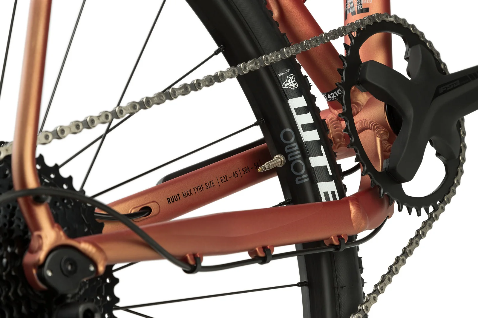 Ruut AL2 Gravelbike - Bronze/Black - Image 7