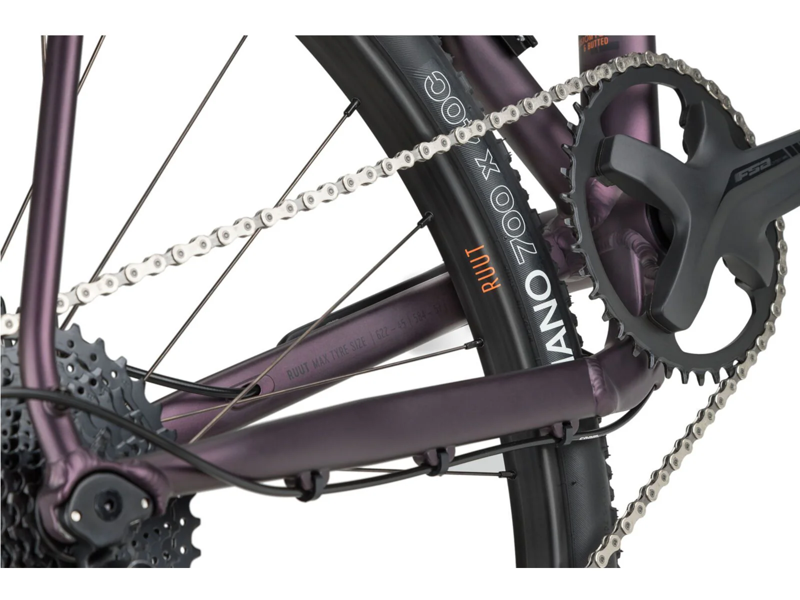 Ruut AL2 Gravelbike - Purple/Black - Image 4