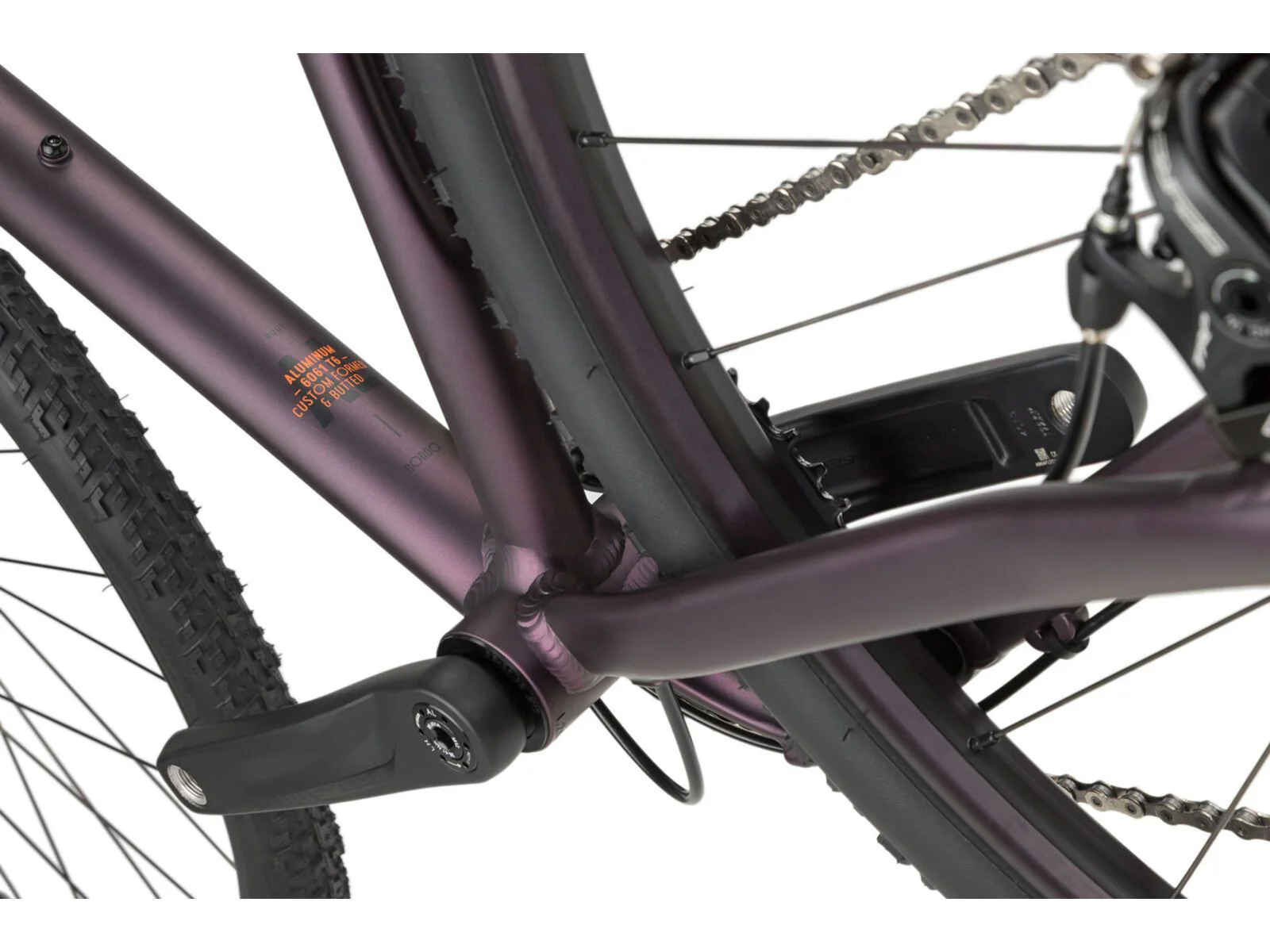 Ruut AL2 Gravelbike - Purple/Black - Image 6