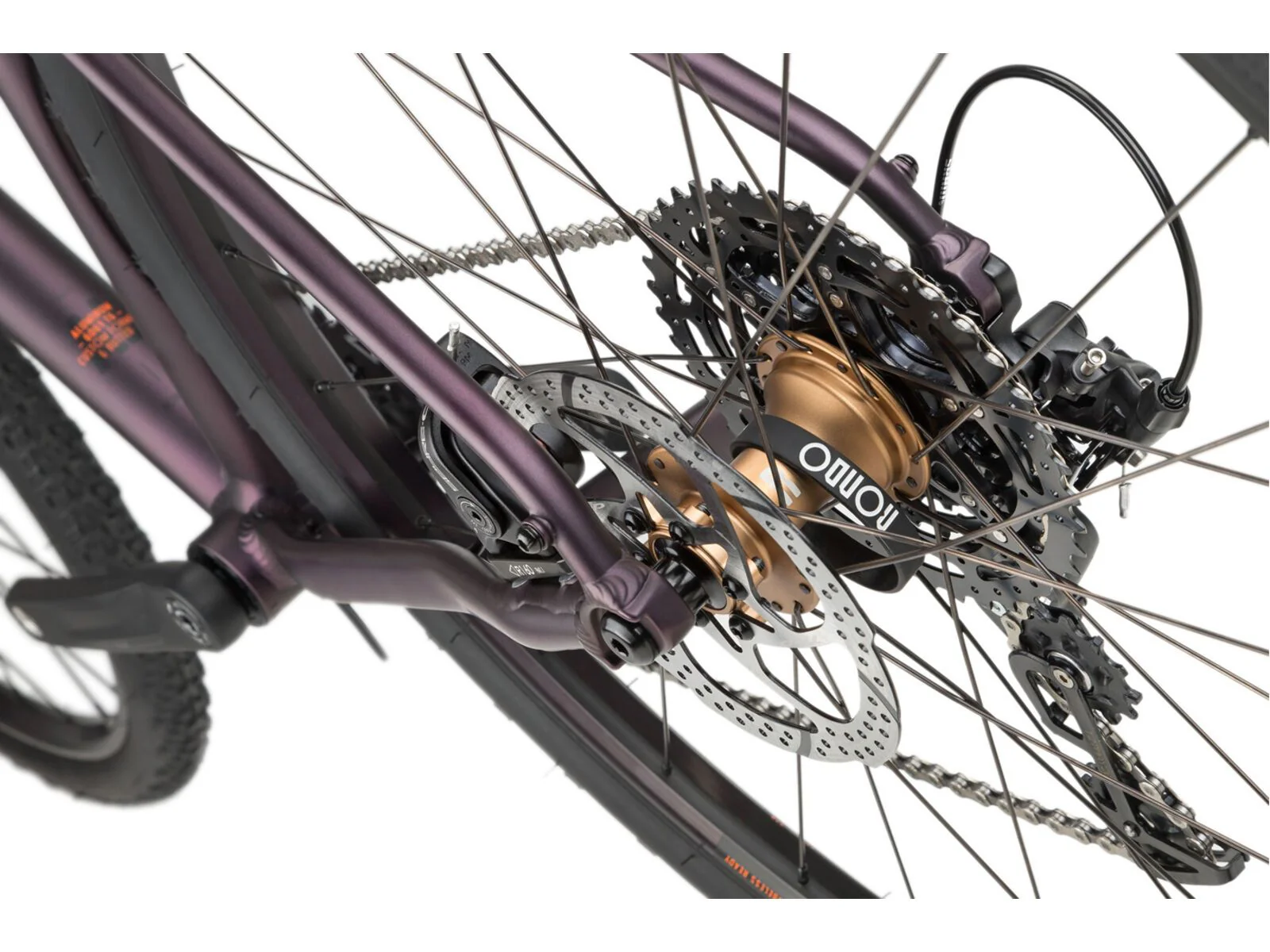 Ruut AL2 Gravelbike - Purple/Black - Image 7
