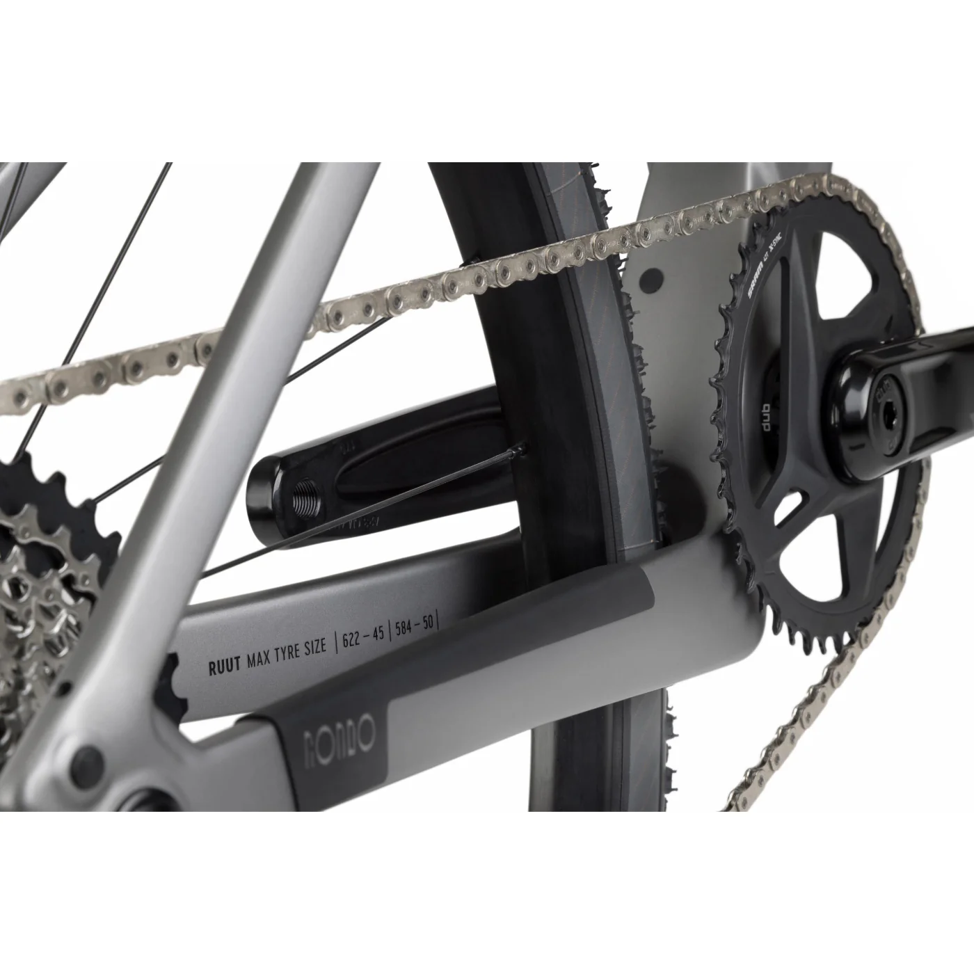 Ruut CF1 G2 Gravel Plus Bike - Silver/Black - Image 8