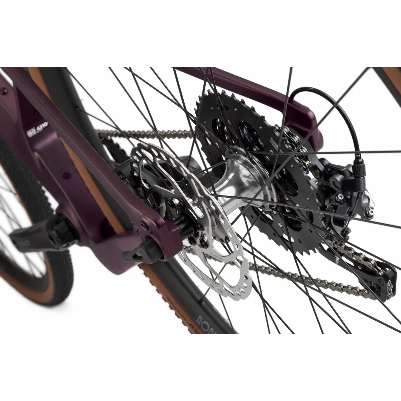 Ruut CF2 G2 Gravel Plus Bike - Aubergine/Silver - Image 10