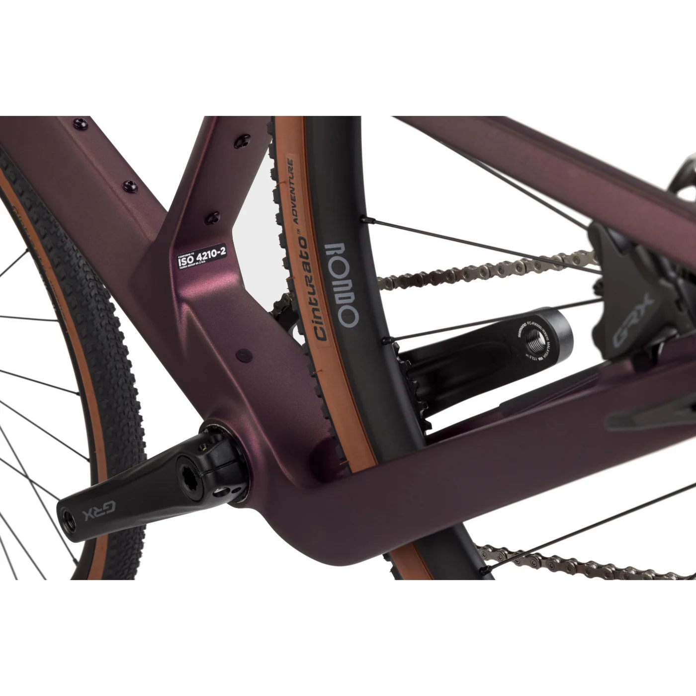 Ruut CF2 G2 Gravel Plus Bike - Aubergine/Silver - Image 11