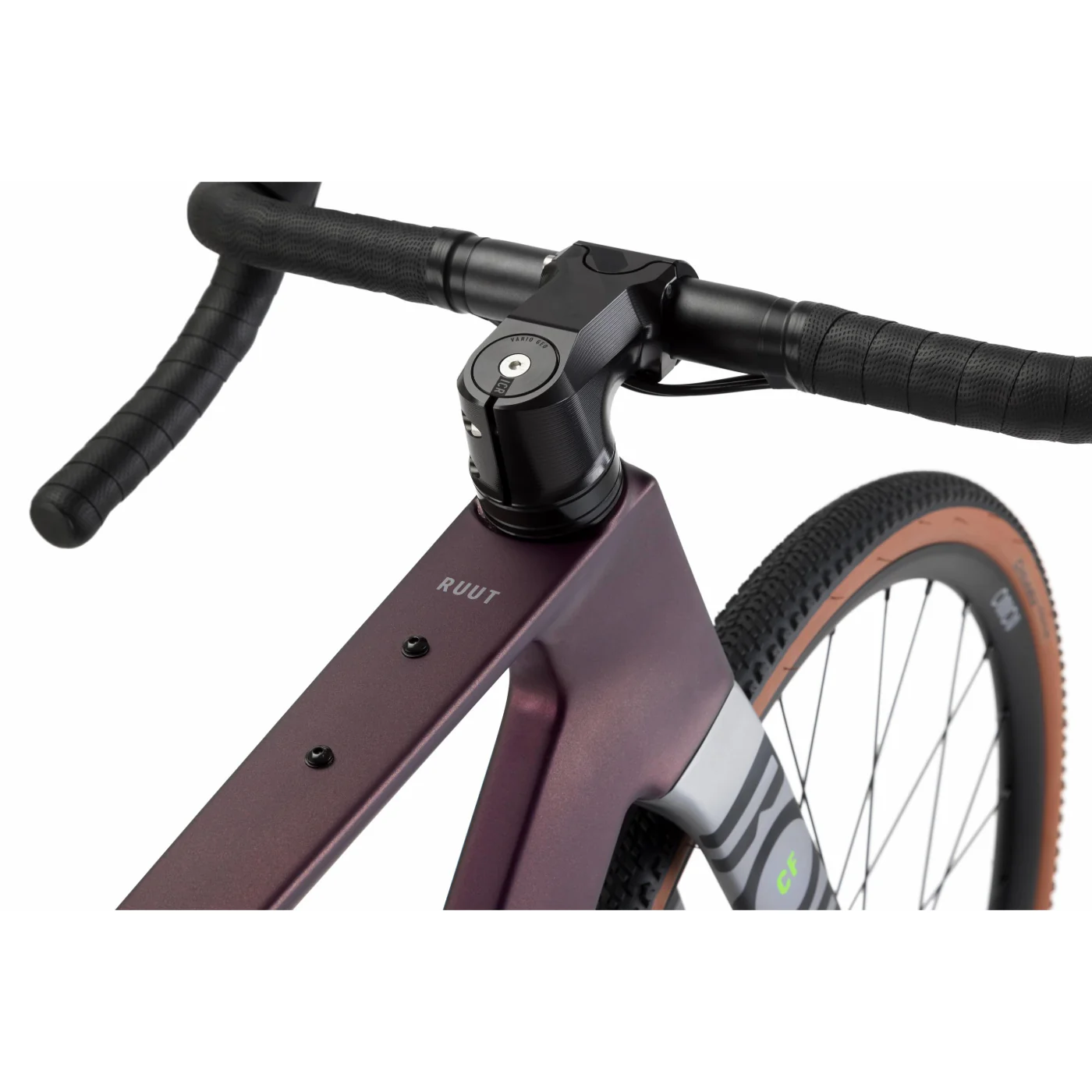 Ruut CF2 G2 Gravel Plus Bike - Aubergine/Silver - Image 6