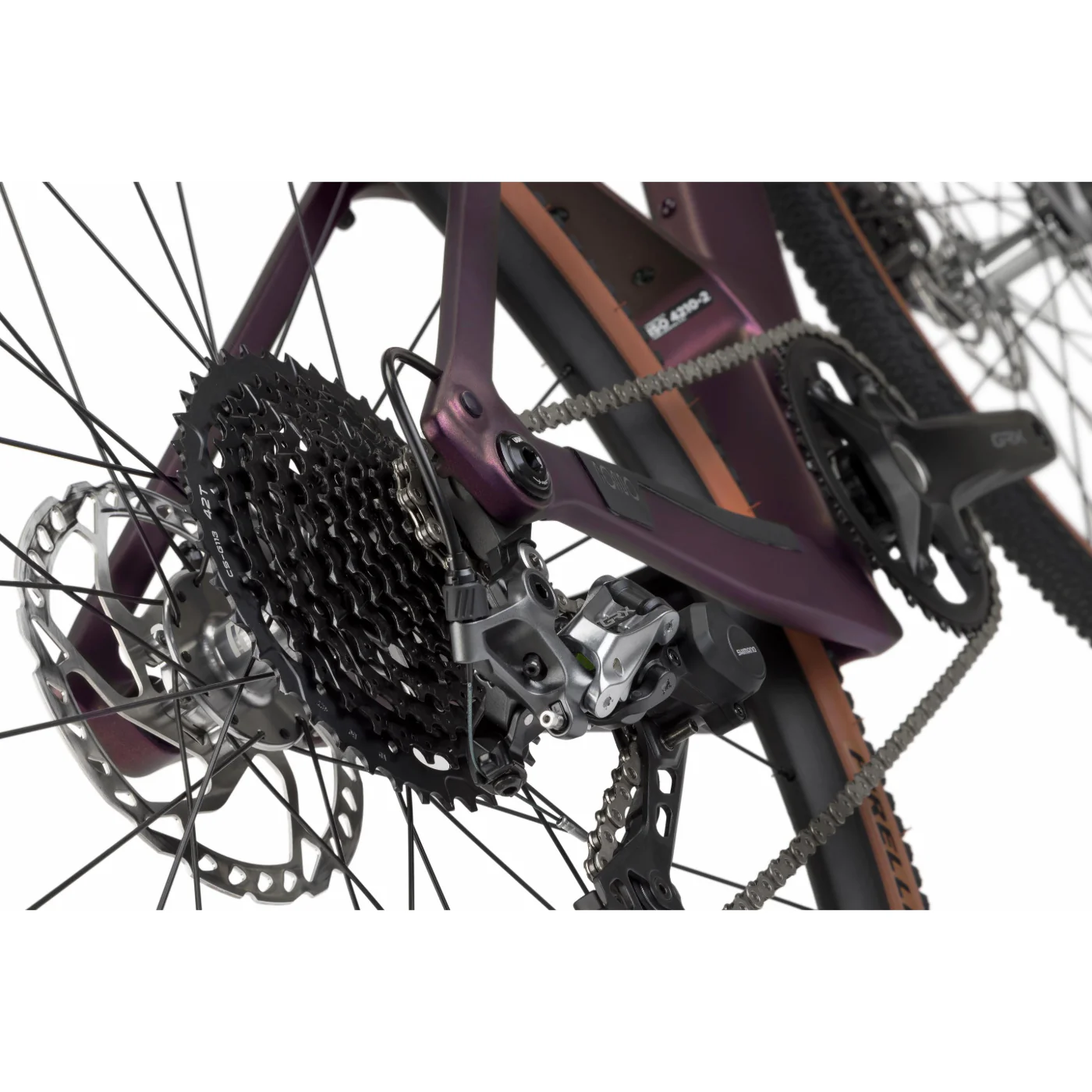 Ruut CF2 G2 Gravel Plus Bike - Aubergine/Silver - Image 9