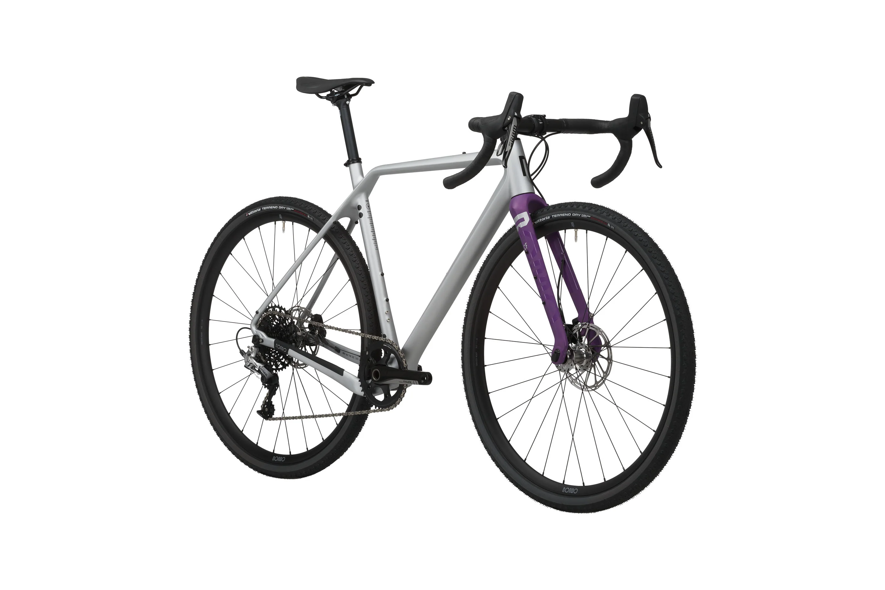 Ruut CF2 Gravelbike - Silver/Purple - Image 3