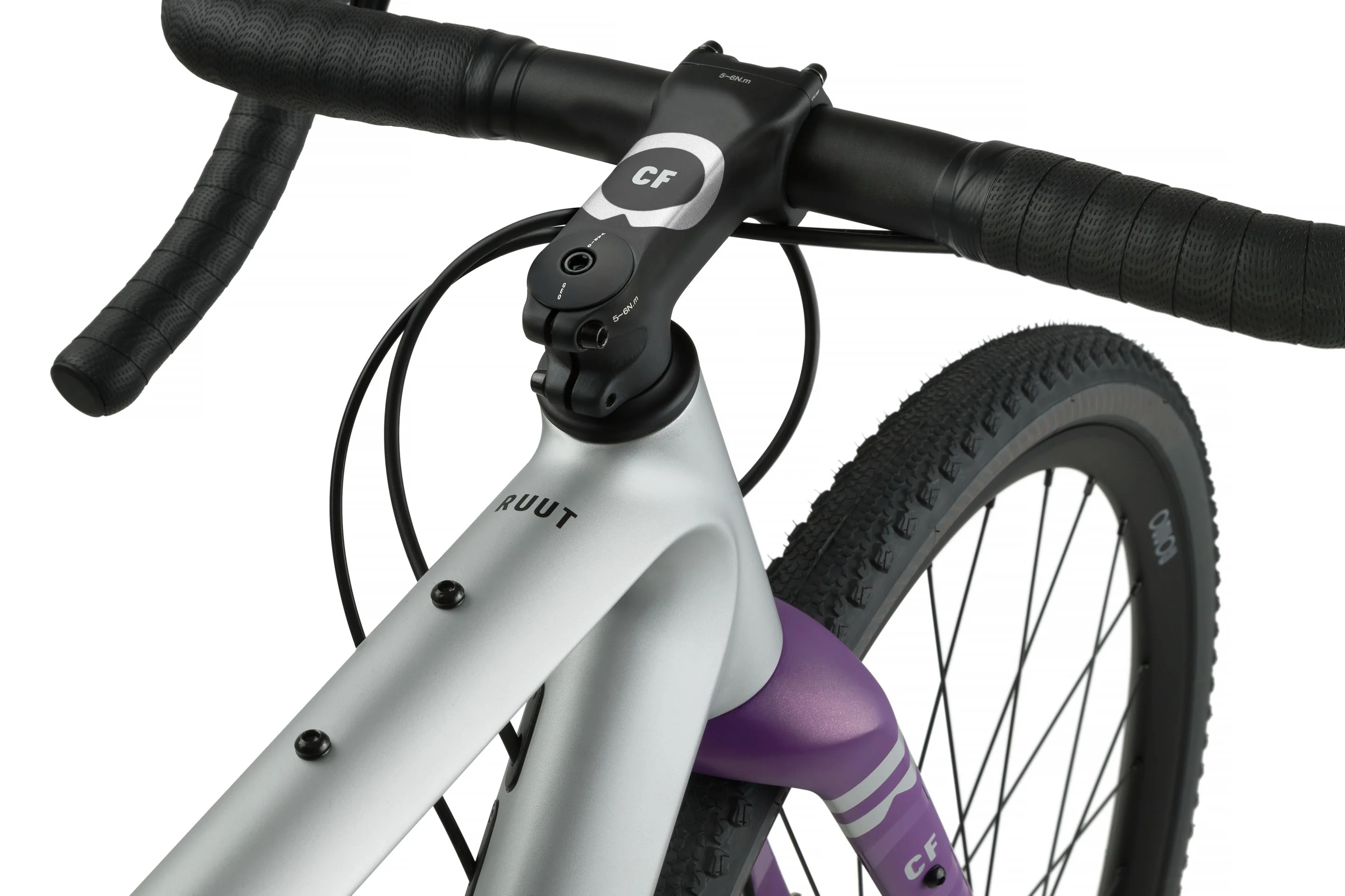 Ruut CF2 Gravelbike - Silver/Purple - Image 6