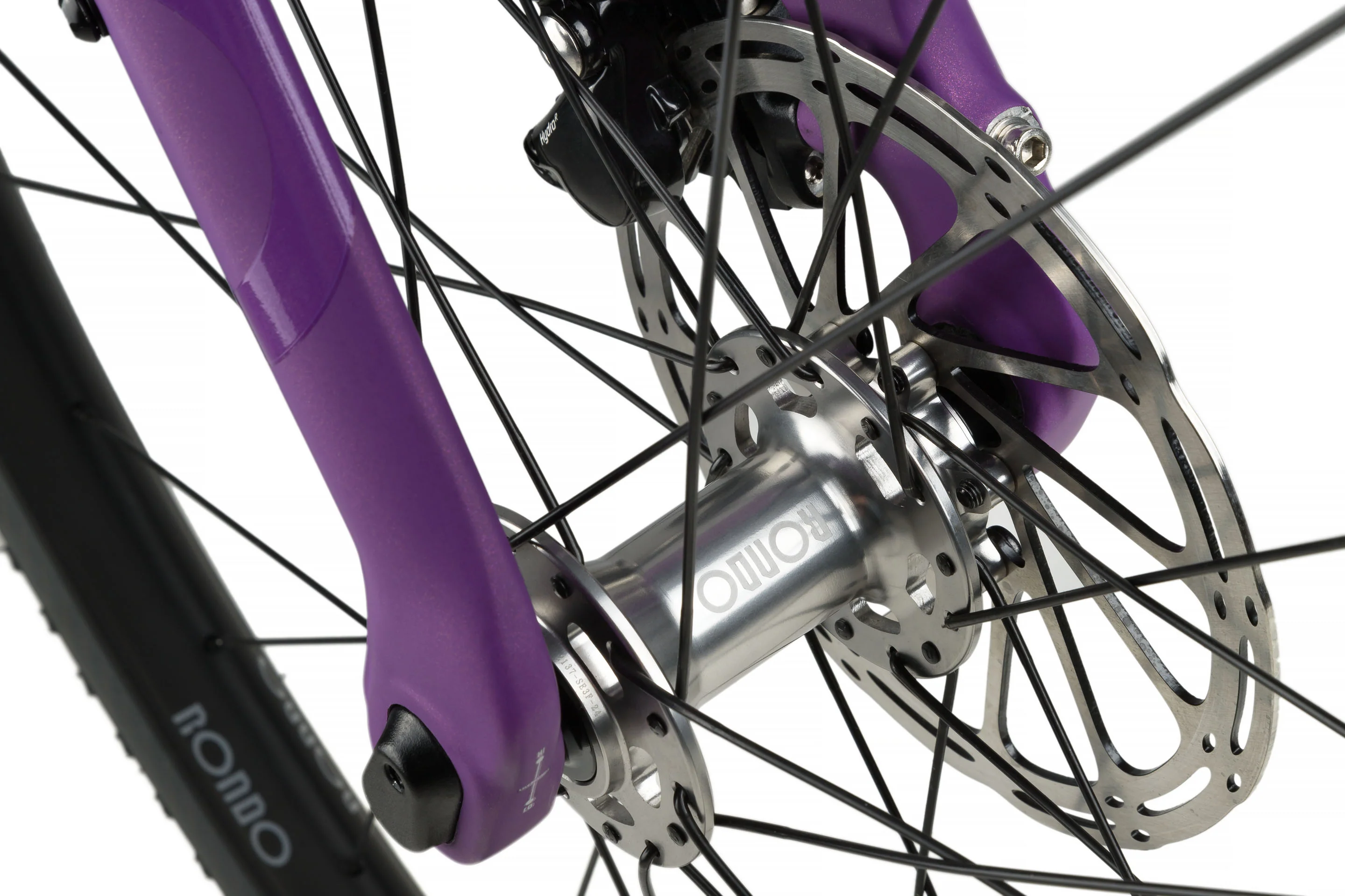 Ruut CF2 Gravelbike - Silver/Purple - Image 7