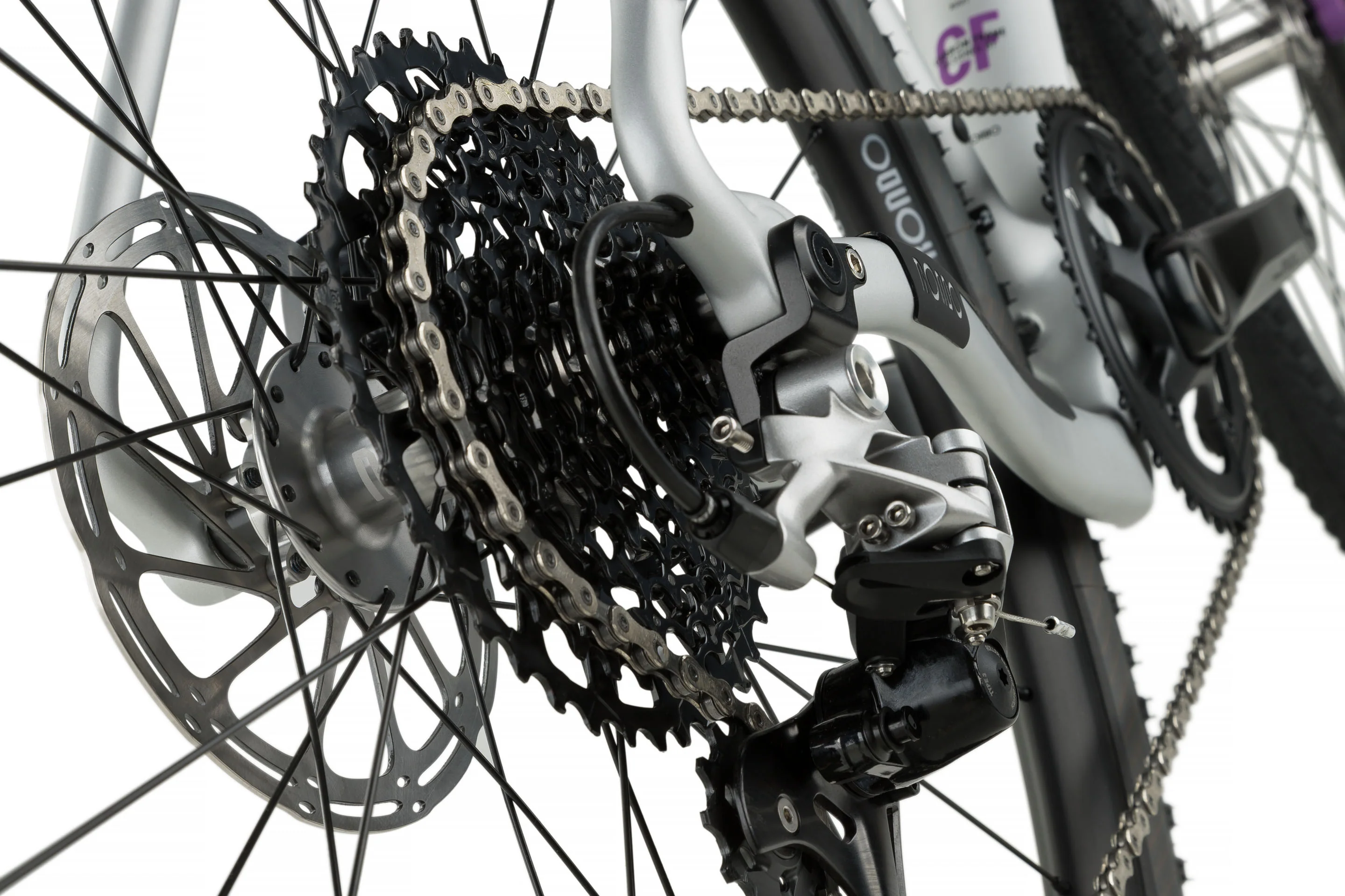 Ruut CF2 Gravelbike - Silver/Purple - Image 9