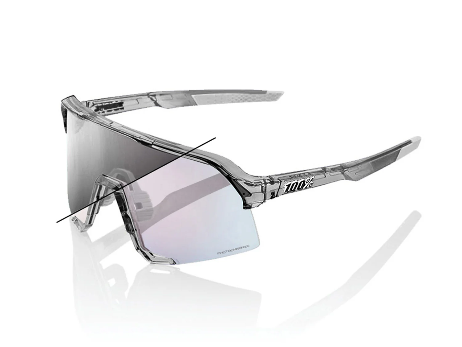 S3, Photochromic Rose Gold Lens - Polished Translucent Grey