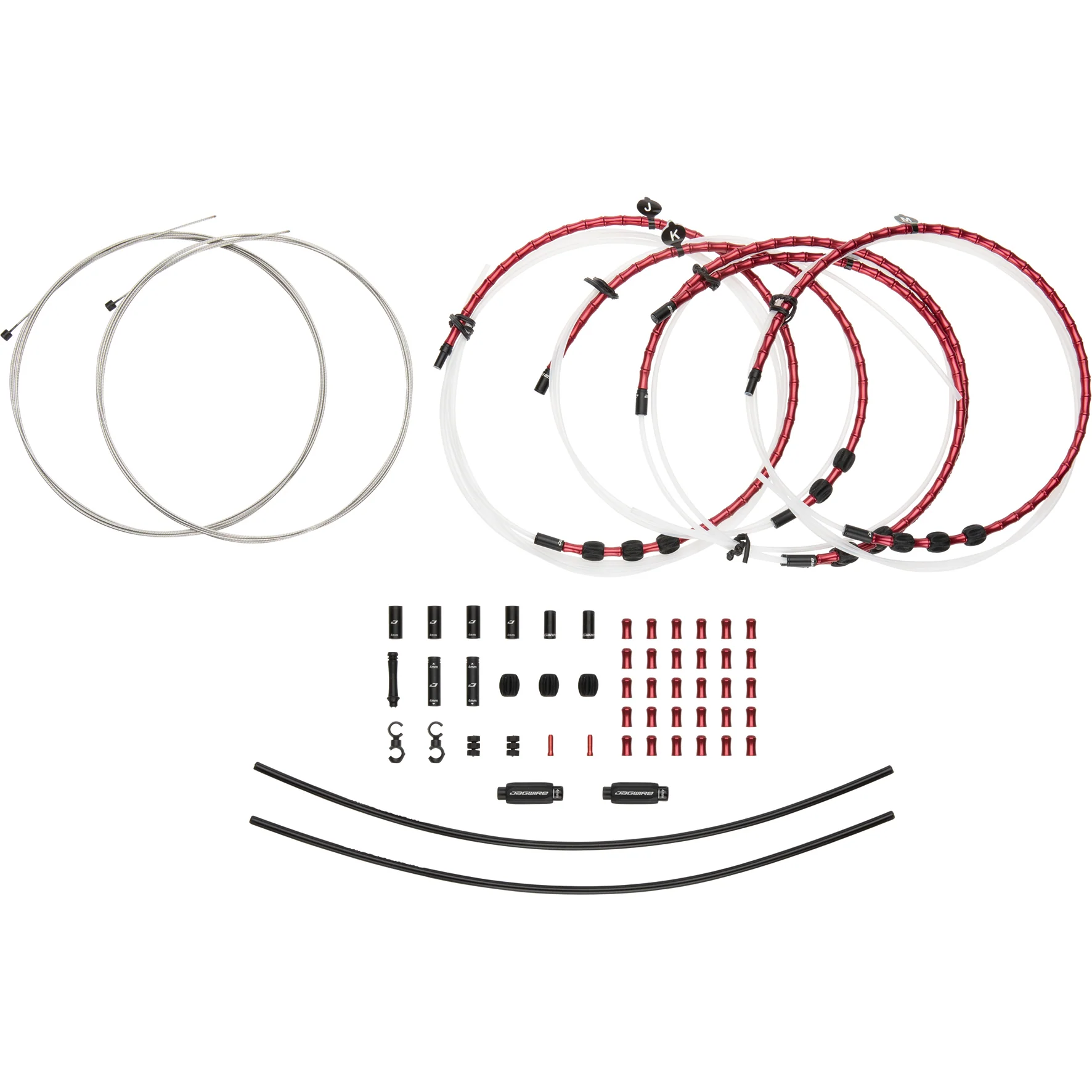 Schaltzugset Road & Mountain Elite Link 2x - rot - Image 2