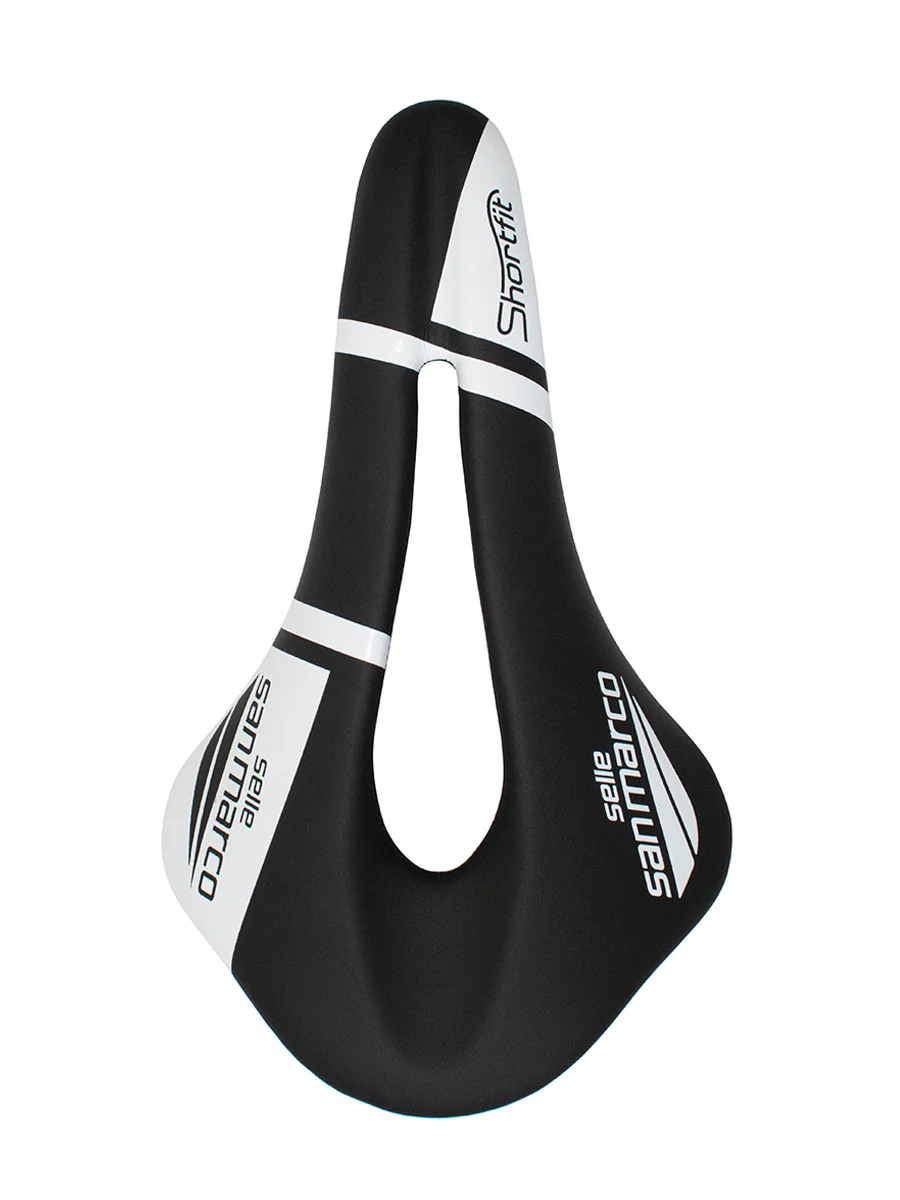 Shortfit saddle Wide - Black/white - Image 3