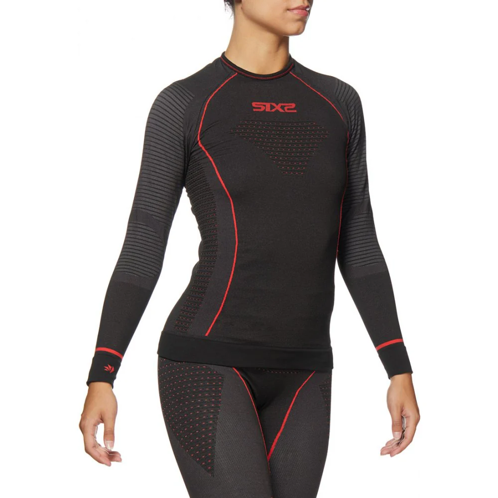 Funktionsshirt-langarm Blazefit TS2W schwarz-rot - Image 5