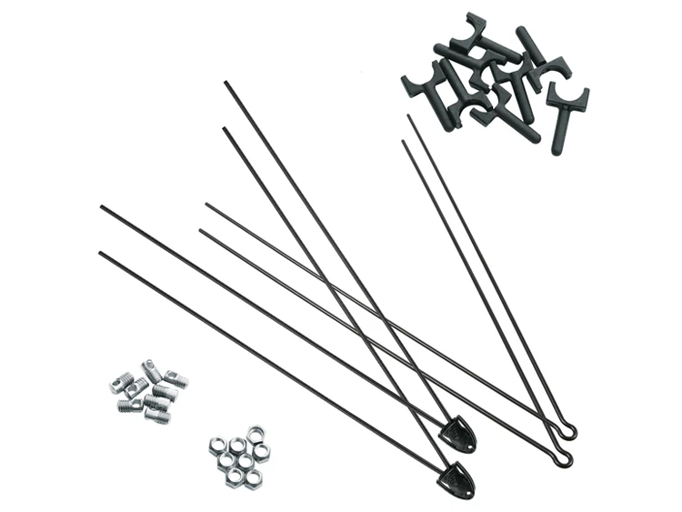 Strebensatz Bluemels 3.0 V2A Schwarz gepulvert
