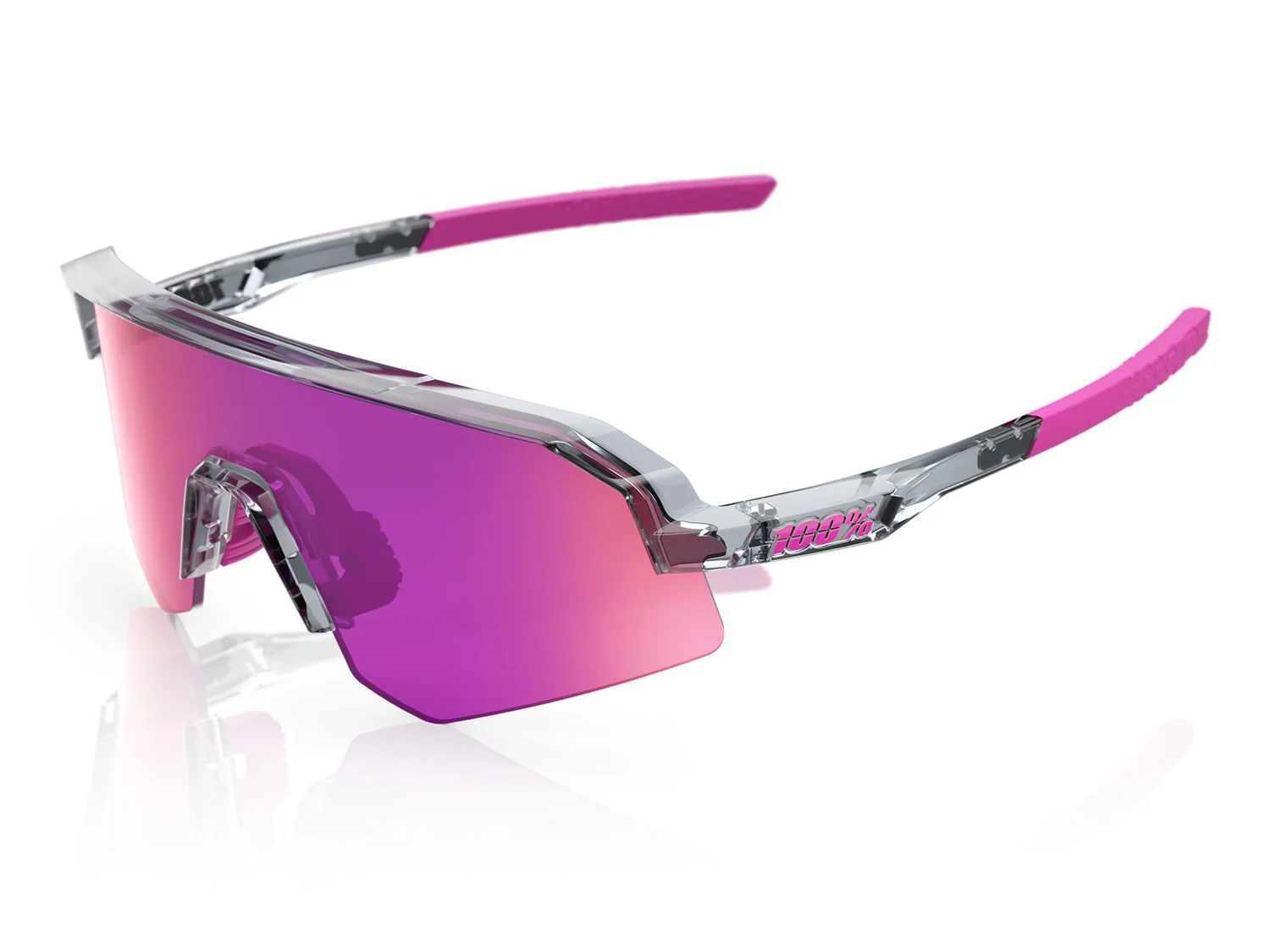 Slendale SL, Purple Mirror Lens - Polished Translucent Grey