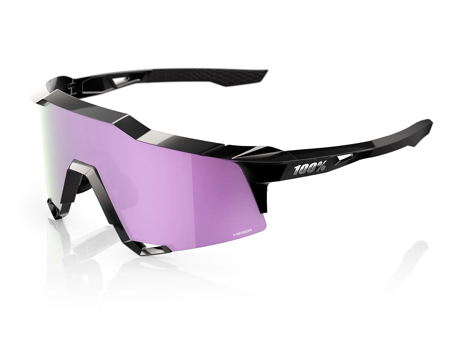 Speedcraft, HiPER Lavender Mirror Polarized Lens - Polished Black