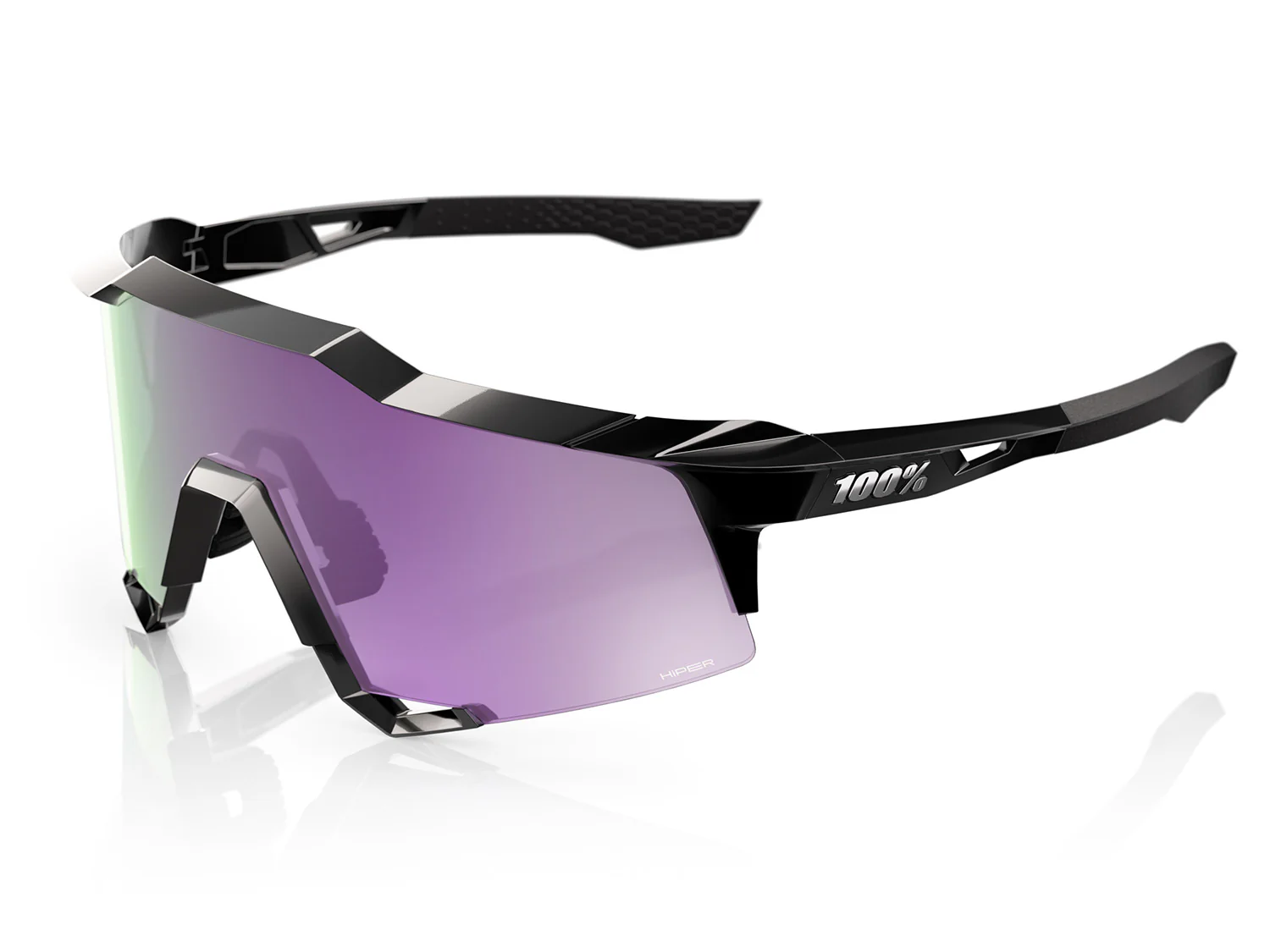 Speedcraft SL, HiPER Lavender Mirror Polarized Lens - Polished Black