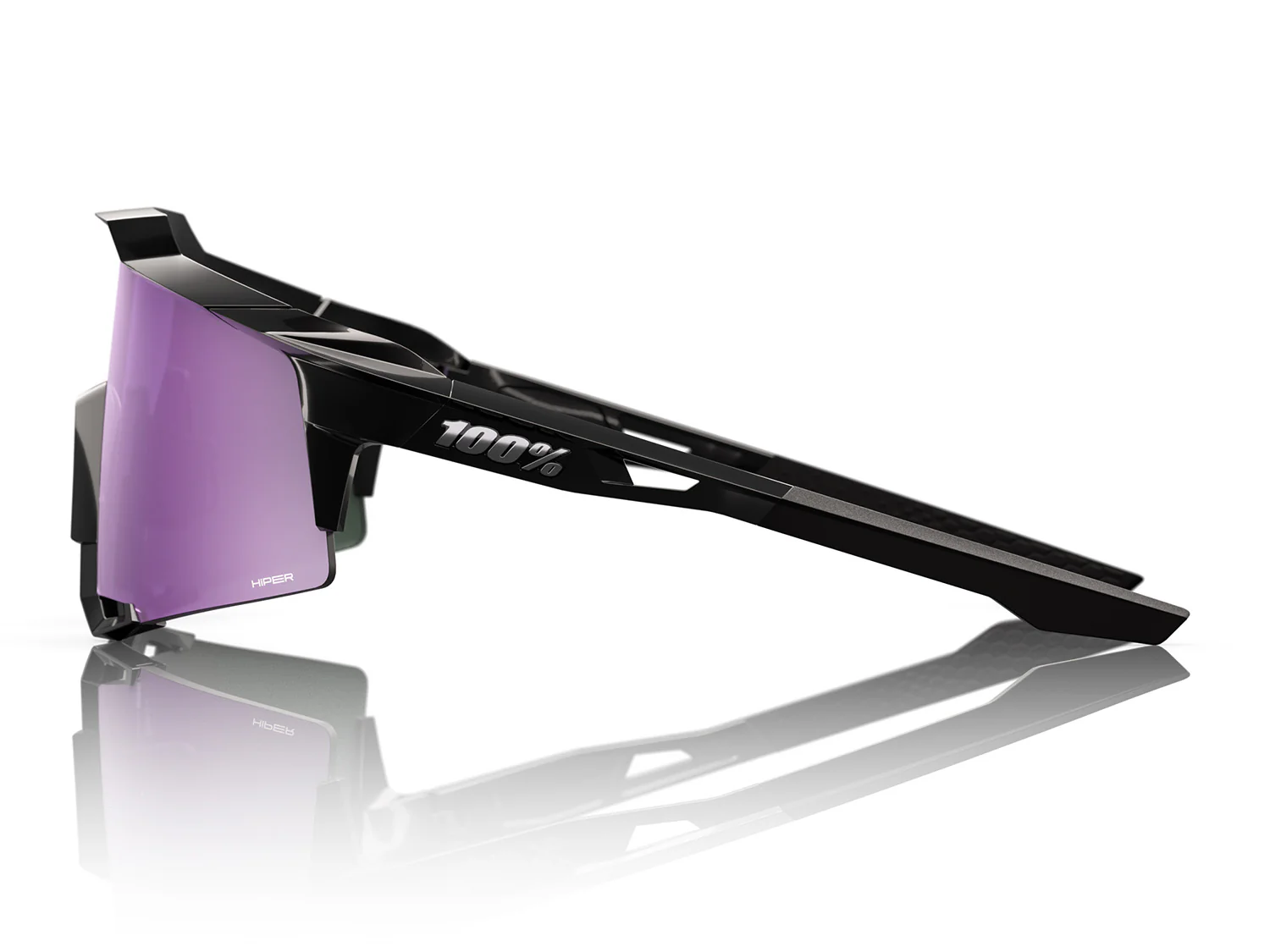 Speedcraft SL, HiPER Lavender Mirror Polarized Lens - Polished Black - Image 3