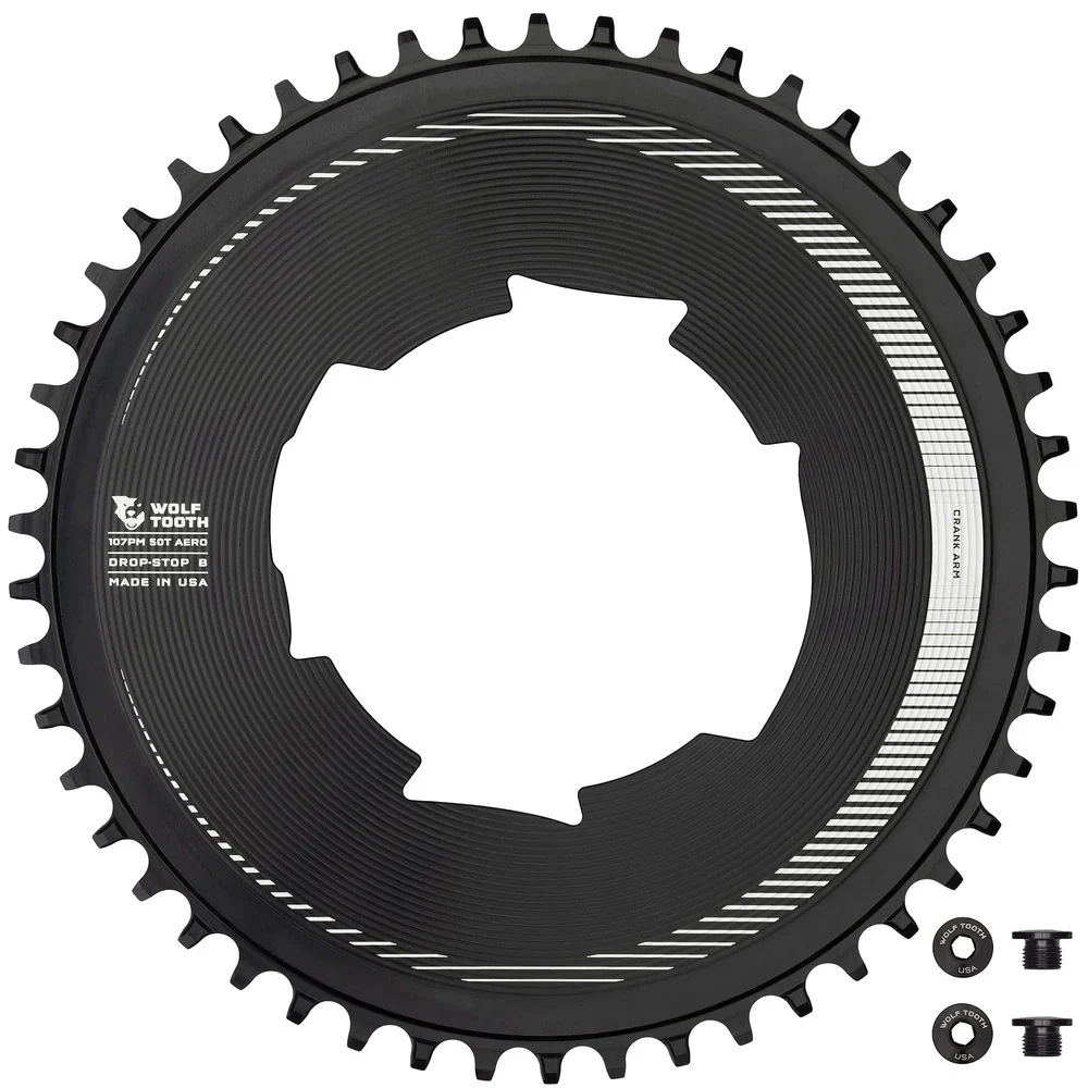 SRAM Aero-Kettenblatt, 107 BCD, 4-Loch, Drop-Stop B - black - Image 3
