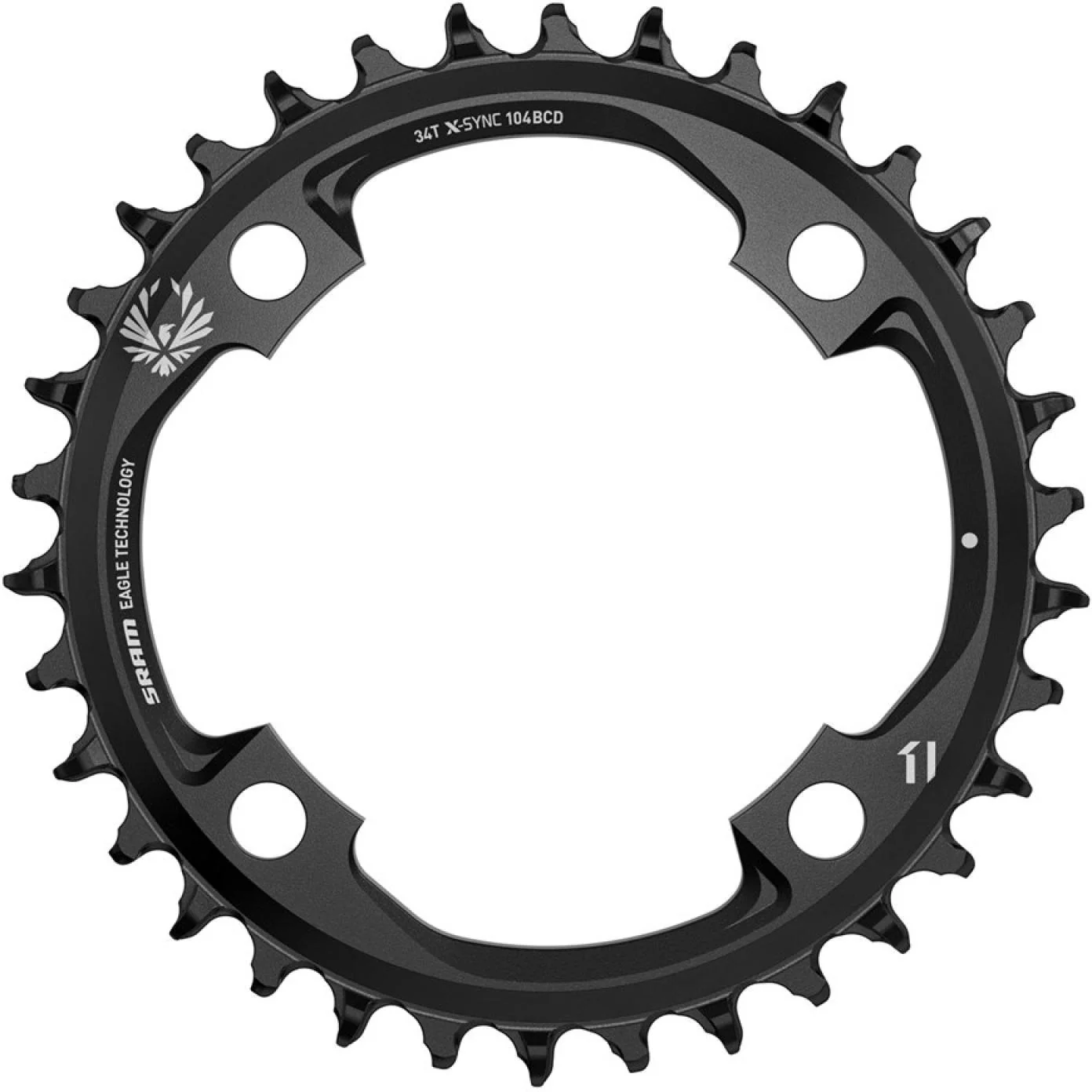 Kettenblatt X-Sync Eagle Aluminium schwarz 104mm LK / 0mm Offset