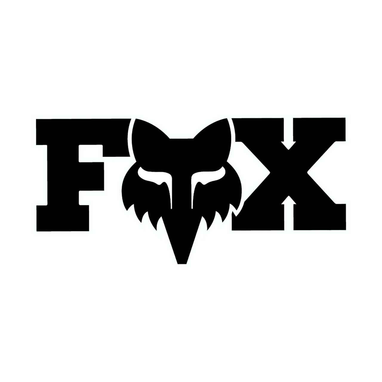 Sticker F Head X - 18 cm - schwarz