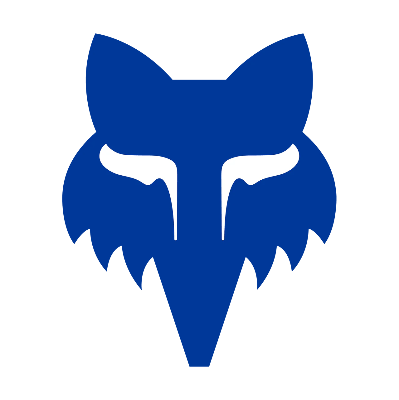 Sticker Fox Head - 18 cm - blau