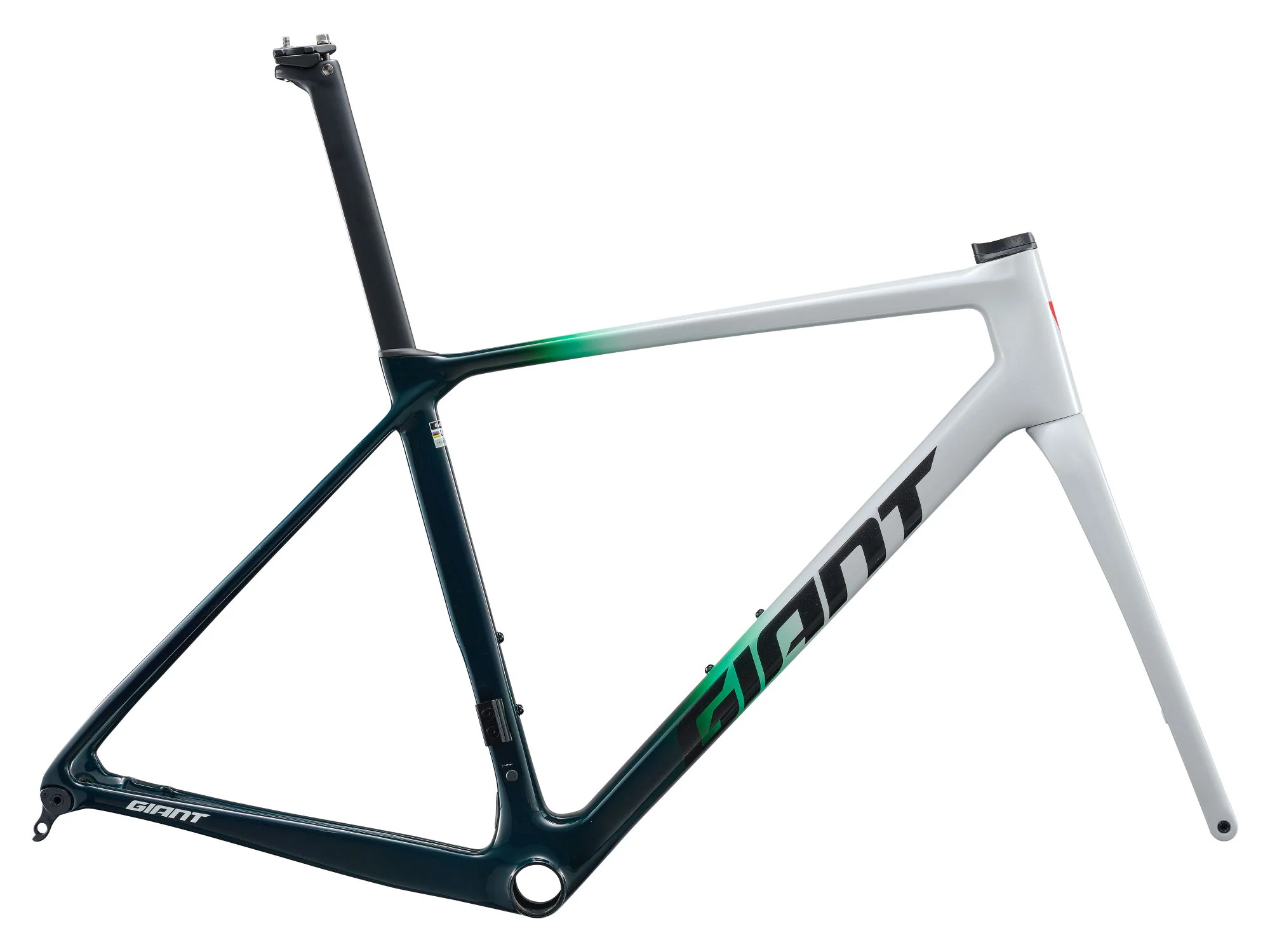 TCR Advanced Pro Rahmenset - White/Venom Green