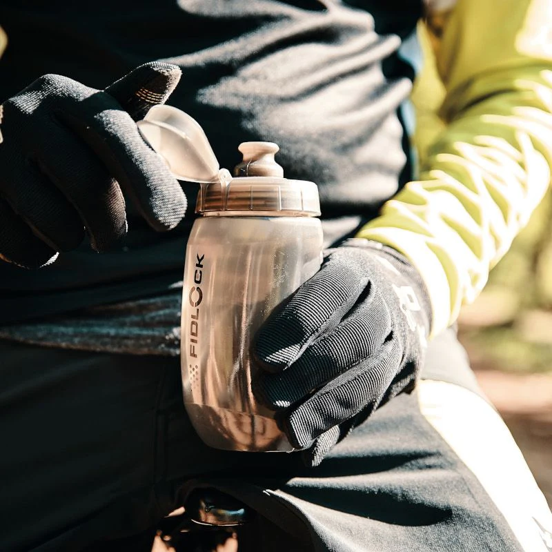 TWIST bottle 450 antibacterial + bike base - transparent black - Image 6