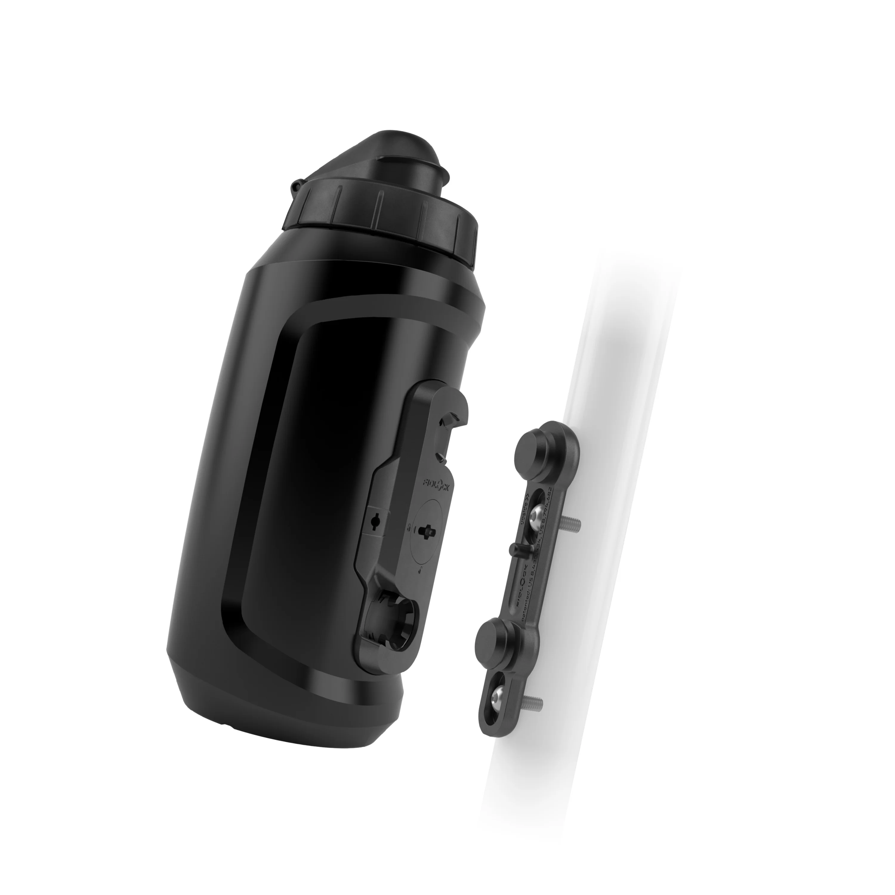 TWIST bottle 750 compact + bike base - black