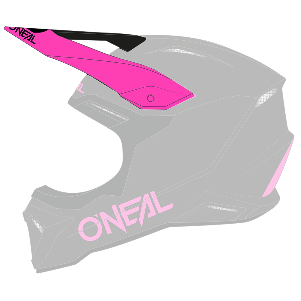 Visor 1SRS Youth Helm SOLID black/pink