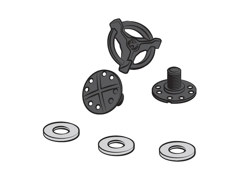 visor bolt set Xult + Xact (3 pcs bolt + washer)