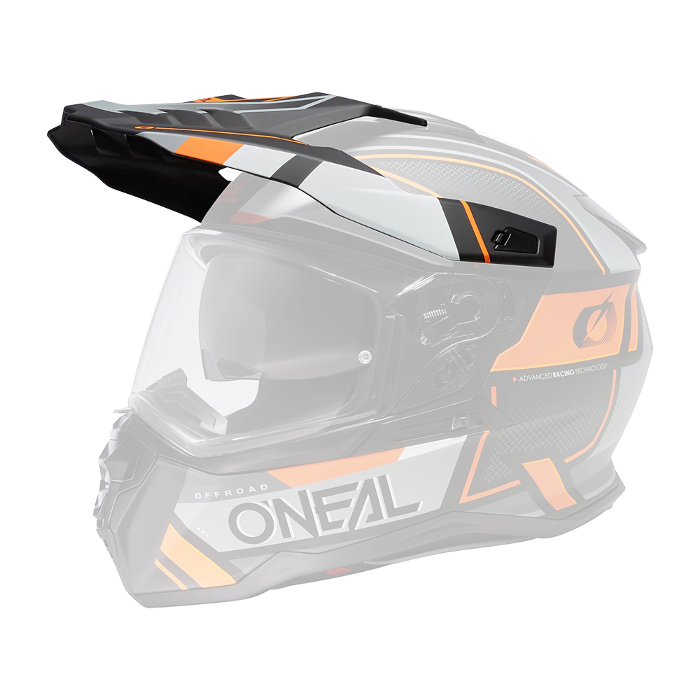 Visor D-SRS Helm SQUARE black/gray/orange