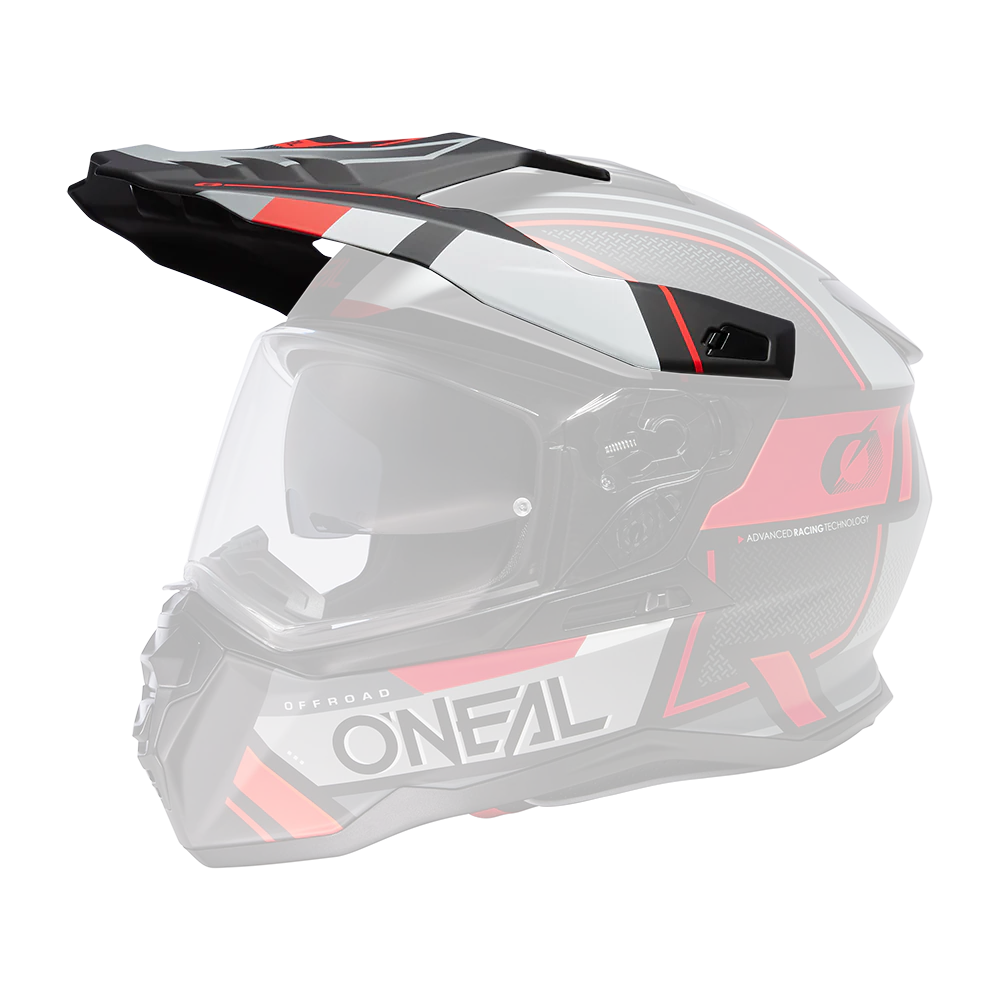Visor D-SRS Helm SQUARE black/gray/red