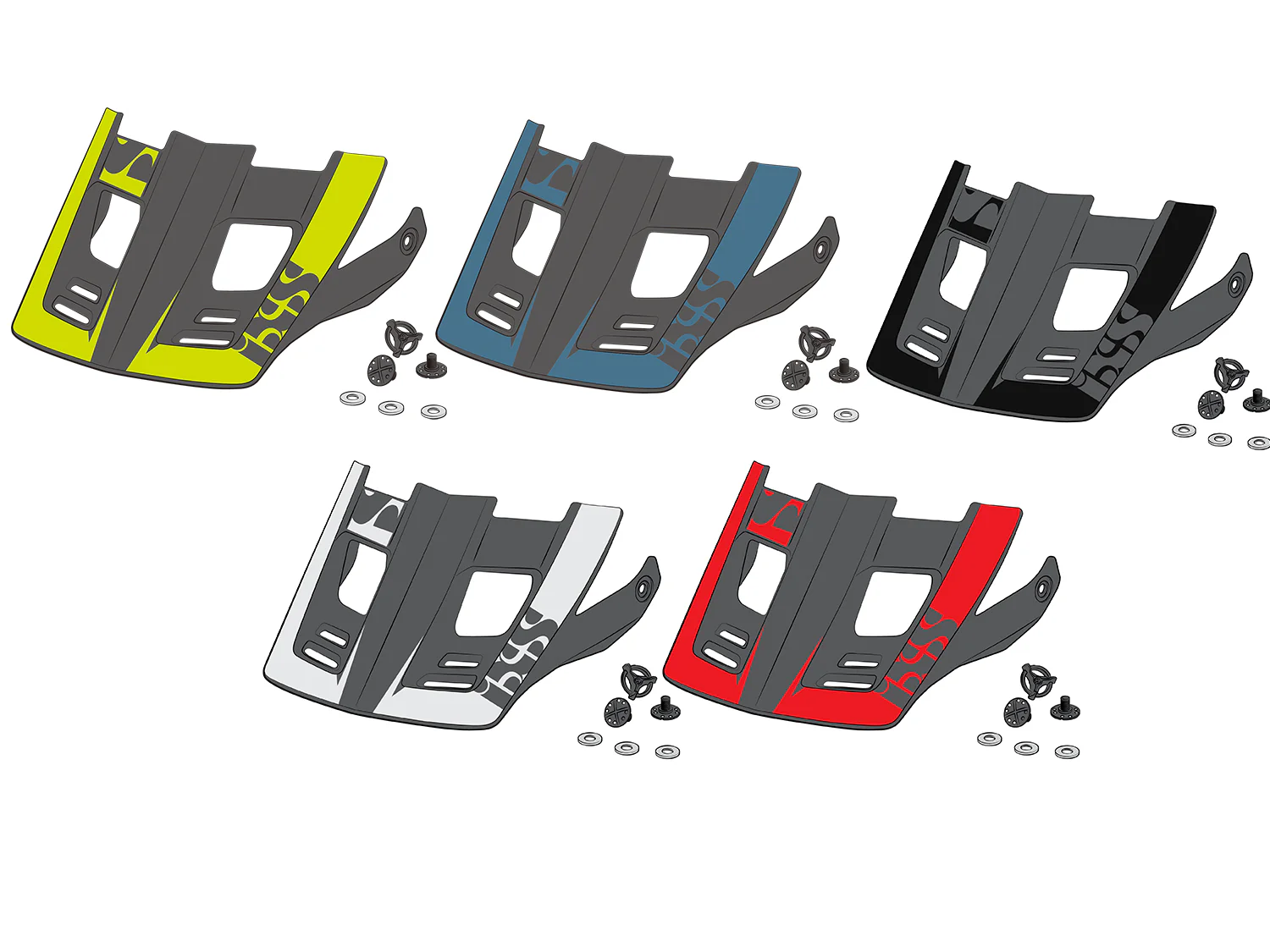 Visor + Pins Xact Evo XS - Lagoon - XS
