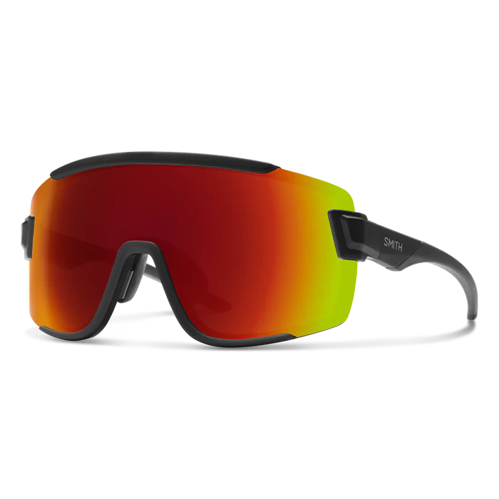 Wildcat - Matte Black + ChromaPop Red Mirror Lens